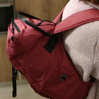 Zaino  che si trasforma in borsa con maniglie 