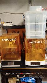 stampante 3d Anycubic mono X + wash e cure plus 3