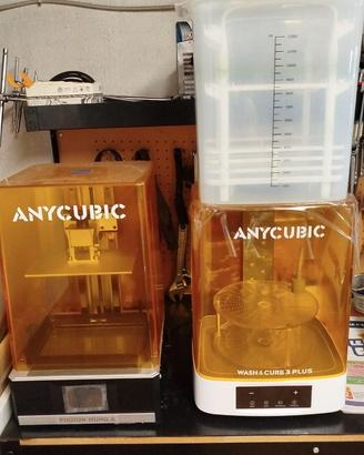 stampante 3d Anycubic mono X + wash e cure plus 3
