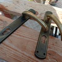 Maniglie x porte in ottone bronzato barocco