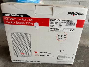 Coppia casse Proel M03T 30W 100v Nuove con scatola
