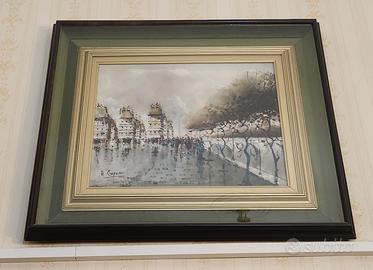 Dipinto A. Capasso "Lungo la Senna"