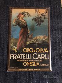 Targa olio Fratelli Carli