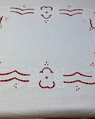 TOVAGLIA VIOLETTA-COTONE-PREZIOSO INTAGLIO-VINTAGE