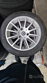 cerchi in lega + gomme per la smart