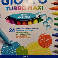 Giotto Turbo Maxi 24 Pennarelli Punta grossa 5 mm