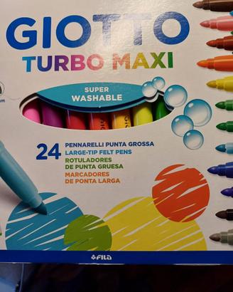 Giotto Turbo Maxi 24 Pennarelli Punta grossa 5 mm