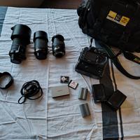 Kit Nikon D200 + 3 obiettivi