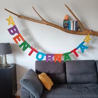 Festone con scritta "Bentornata/o/e/i"