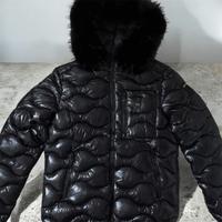 Blauer nero uomo con pelliccia