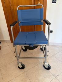Sedia a rotelle bucata