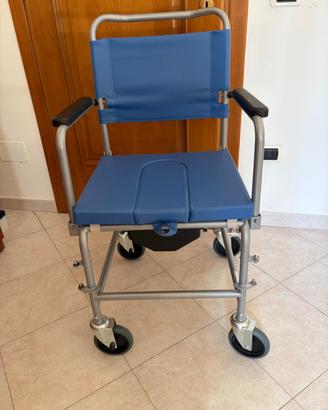 Sedia a rotelle bucata