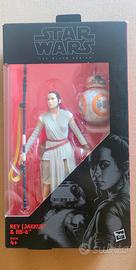 Action figure Rey (Jakku) e BB-8 - set Star Wars T