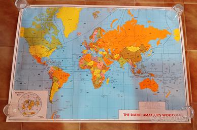 WORLD MAP radioamatori