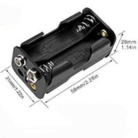 SUPPORTO PORTA PILE STILO PER CASSAFORTE DA MURO