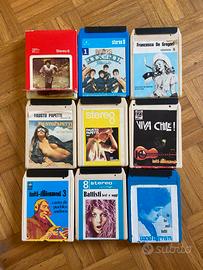 Lotto 9 Cassette Stereo 8 Vintage Anni '70