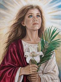 Santa Maria Goretti – Dipinto originale su tela 