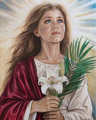Santa Maria Goretti – Dipinto originale su tela 