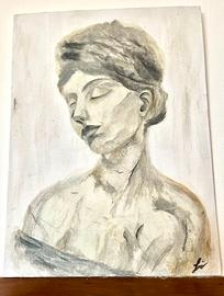 Ritratto femminile – tela 30×40 cm