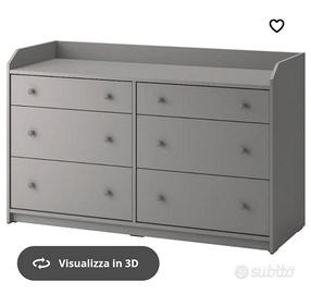 Letto e cassettiera ikea