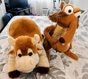2 peluche grandi  Scrat e Mucca Trudi