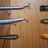Lotto 6 esche artificiali pesca spinning