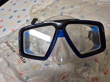 maschera mares 1+1 adulto, bambino più boccagli