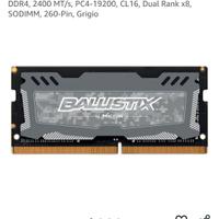 RAM CRUCIAL BALISTIK 16GB