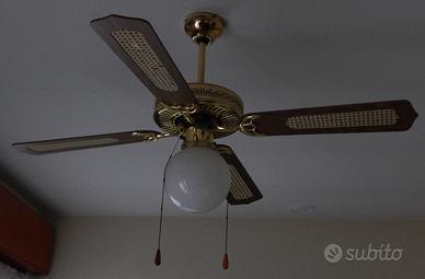 Lampadario da sala - cucina con 4 pale