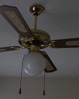 Lampadario da sala - cucina con 4 pale