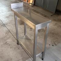 Tavolo banco acciaio professionale 90x30x94