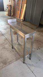 Tavolo banco acciaio professionale 90x30x94