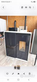 stufa a  pellet e legna jollymec nuova da espos