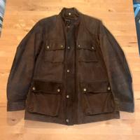 Giacca di pelle marrone taglia L Alta Moda Firenze