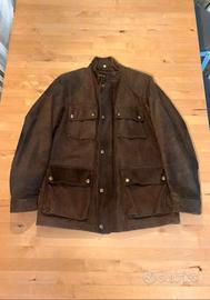 Giacca di pelle marrone taglia L Alta Moda Firenze