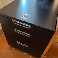 Cassettiera Ikea nera