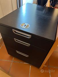 Cassettiera Ikea nera