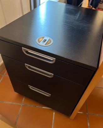 Cassettiera Ikea nera