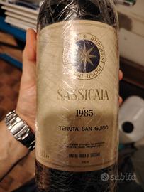 Vino sassicaia 1985