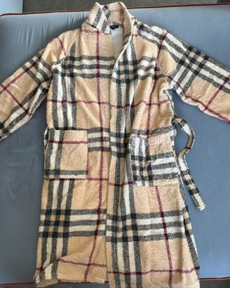 Accappatoio vestaglia in spugna di burberry