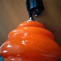 lampadario vintage in vetro 