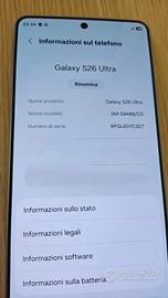Samsung S26 ultra 256 GB