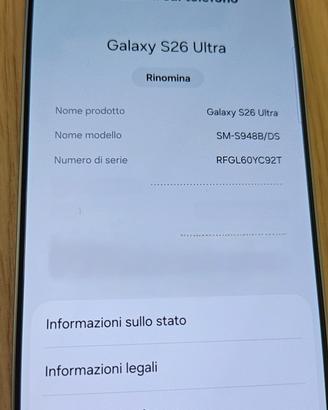 Samsung S26 ultra 256 GB