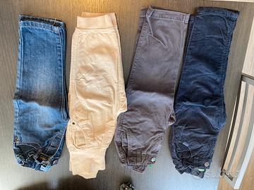 4 pantaloni invernali bimbo 12-24 mesi