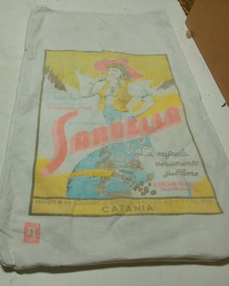 Sardella caffè sacco in cotone pubblicità 
