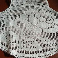 Inserto di Tovaglia/copri tavolo all' uncinetto 