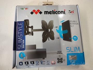 Supporto TV da parete Meliconi Slimstyle 200sdr