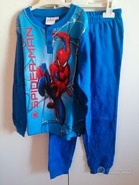 Pigiama tg 7 anni Bimbo Marvel Spiderman cotone 