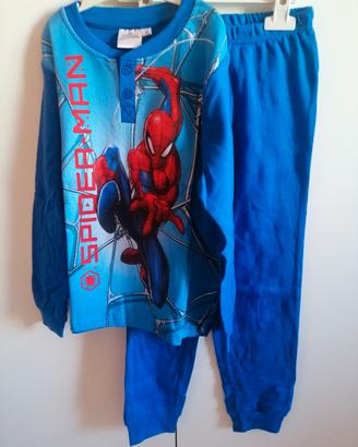 Pigiama tg 7 anni Bimbo Marvel Spiderman cotone 