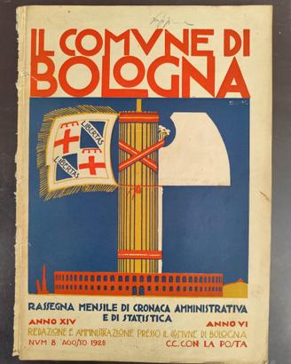Copertina Rivista 1928 Comune Bologna fascista